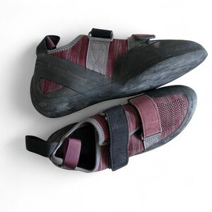 Black Diamond Men’s Burgundy and Black Climbing Shoes - Dual Velcro